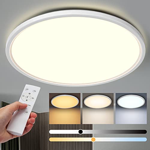 Aisutha LED Deckenleuchte dimmbar mit Fernbedienung