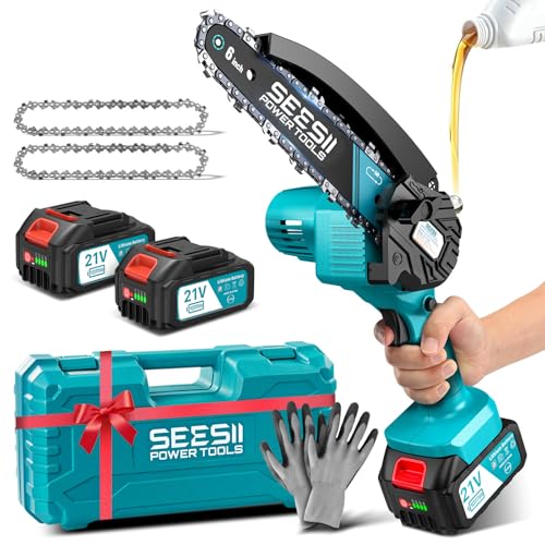 SEESII Mini-Kettensäge 6 Zoll